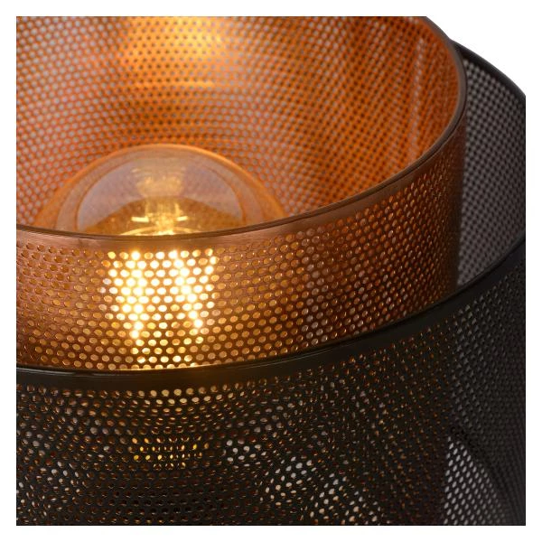 Lucide ORRIN - Tischlampe - Ø 25 cm - 1xE27 - Schwarz - Detail 2